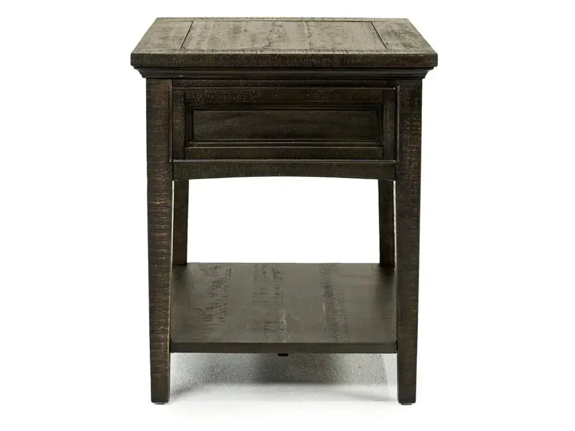 Mor Furniture Bay Creek End Table In Graphite, Rectangle
