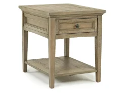 Mor Furniture Bay Creek End Table In Graphite, Rectangle
