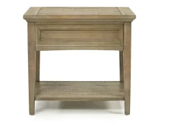 Mor Furniture Bay Creek End Table In Graphite, Rectangle