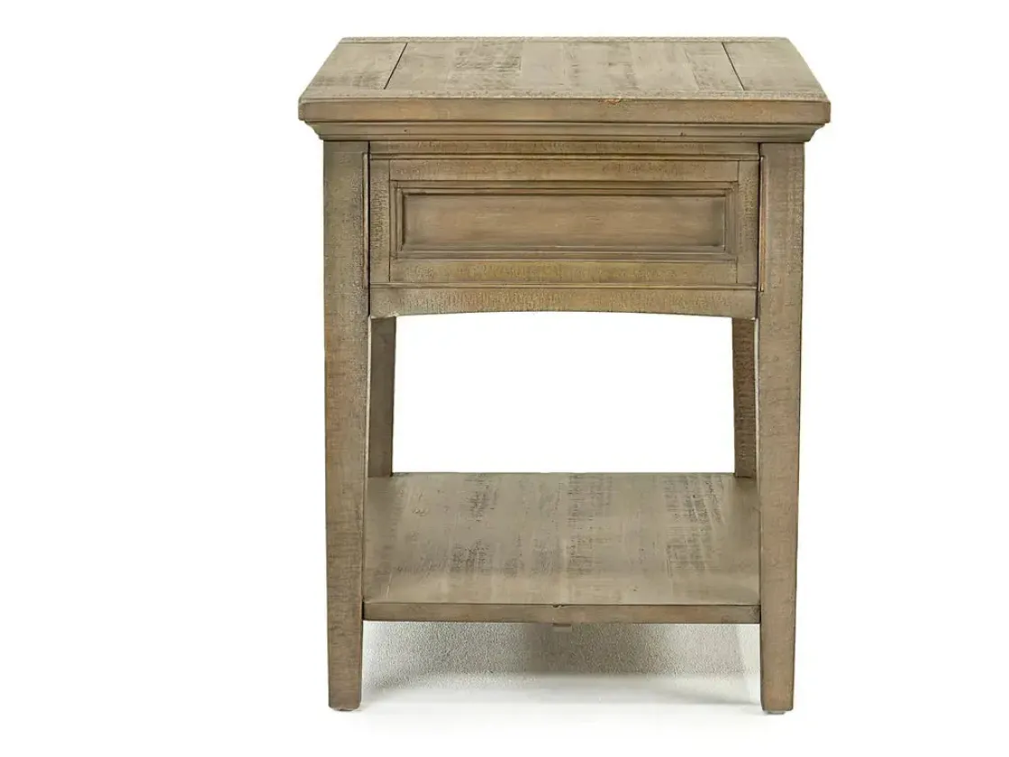 Mor Furniture Bay Creek End Table In Graphite, Rectangle