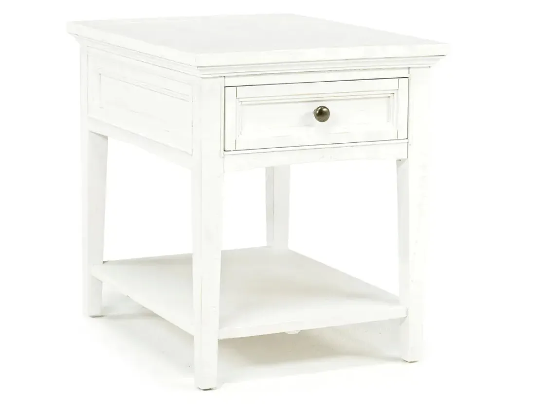 Mor Furniture Bay Creek End Table In Graphite, Rectangle
