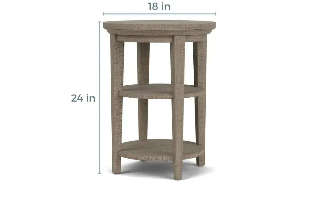 Mor Furniture Bay Creek End Table In Graphite, Rectangle