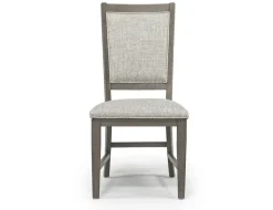 Mor Furniture Bay Creek Extendable Dining Table & 4 Upholstered V-Back Chairs In Toasted Nutmeg