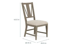 Mor Furniture Bay Creek Extendable Dining Table & 4 Upholstered V-Back Chairs In Toasted Nutmeg