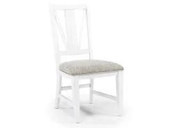 Mor Furniture Bay Creek Extendable Dining Table & 4 Upholstered V-Back Chairs In Toasted Nutmeg