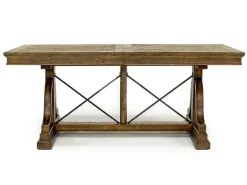 Mor Furniture Bay Creek Extendable Dining Table & 6 V-Back Chairs In Toasted Nutmeg