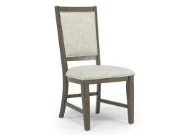 Mor Furniture Bay Creek Extendable Dining Table & 6 V-Back Chairs In Toasted Nutmeg