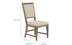 Mor Furniture Bay Creek Extendable Dining Table & 6 V-Back Chairs In Toasted Nutmeg