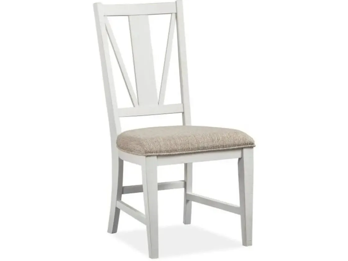 Mor Furniture Bay Creek Extendable Dining Table & 6 V-Back Chairs In Toasted Nutmeg