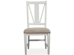 Mor Furniture Bay Creek Extendable Dining Table & 6 V-Back Chairs In Toasted Nutmeg