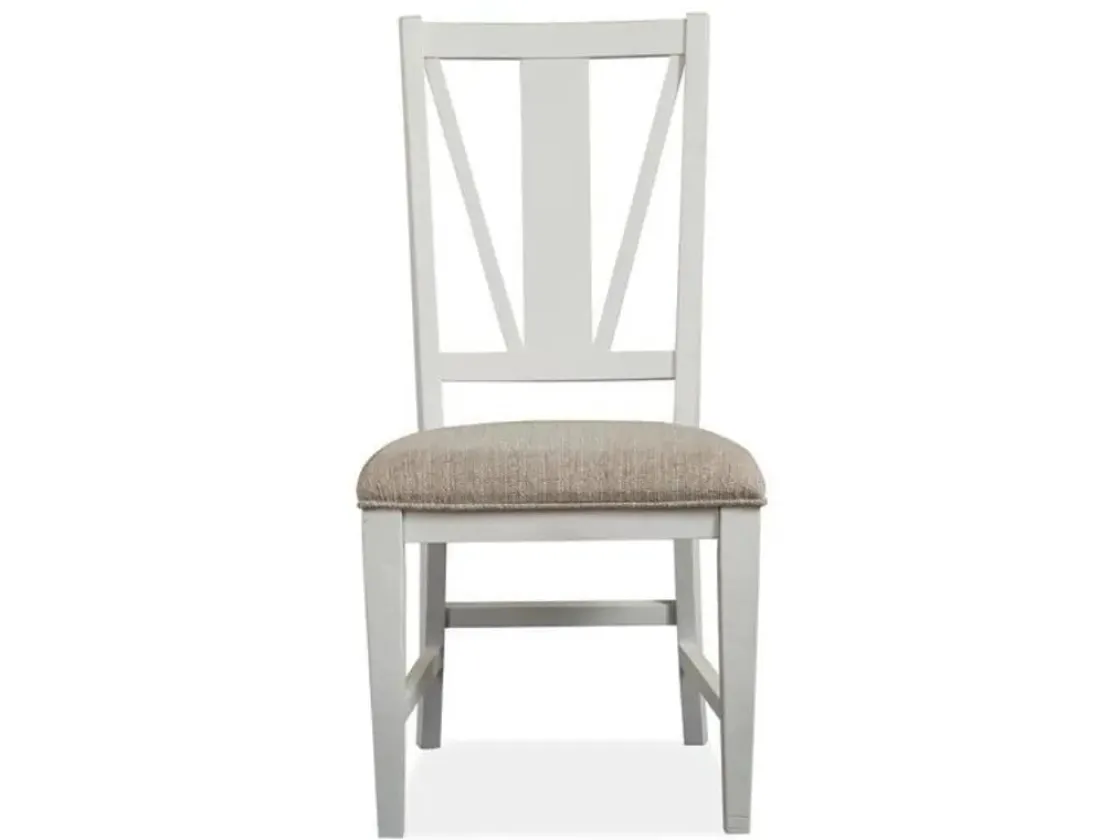 Mor Furniture Bay Creek Extendable Dining Table & 6 V-Back Chairs In Toasted Nutmeg