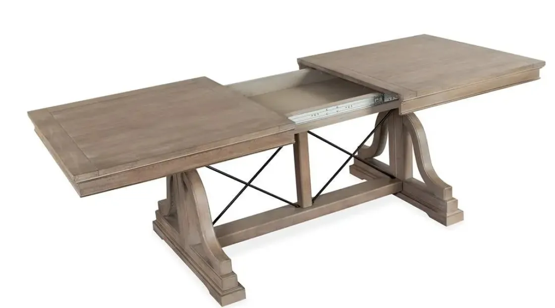 Mor Furniture Bay Creek Extendable Dining Table In Graphite