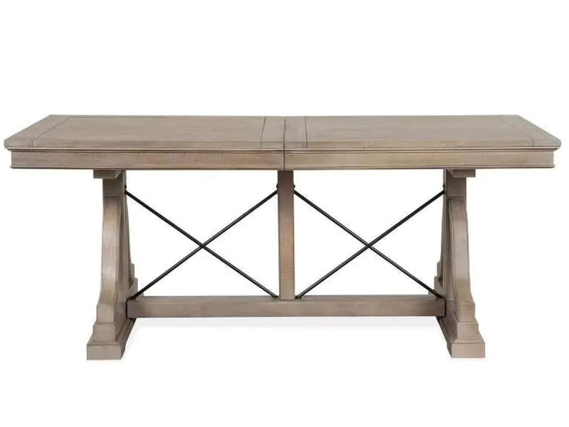 Mor Furniture Bay Creek Extendable Dining Table In Graphite
