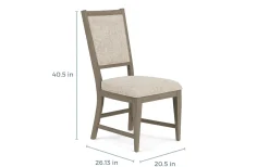 Mor Furniture Bay Creek Extendable Dining Table, 4 V-Back Chairs & High Back Bench In Graphite