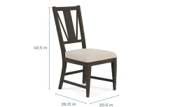 Mor Furniture Bay Creek Extendable Dining Table, 4 V-Back Chairs & High Back Bench In Graphite