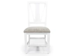 Mor Furniture Bay Creek Extendable Dining Table, 4 V-Back Chairs & High Back Bench In Graphite
