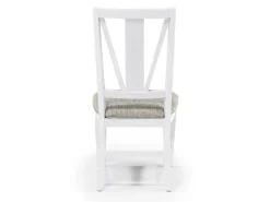 Mor Furniture Bay Creek Extendable Dining Table, 4 V-Back Chairs & High Back Bench In Graphite