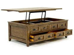 Mor Furniture Bay Creek Lift Top Coffee Table In Nutmeg