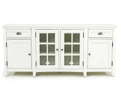 Mor Furniture Bay Creek Media Console In Nutmeg W/ Usb Charger, 70 Inch