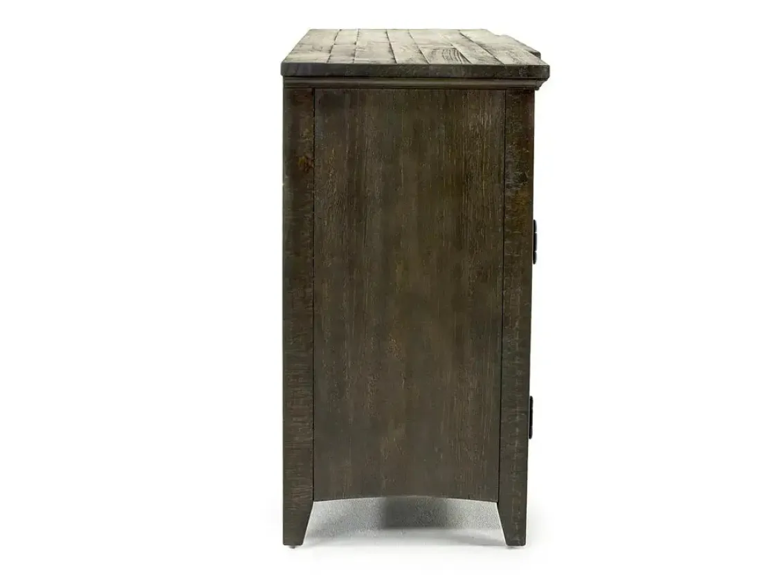 Mor Furniture Bay Creek Media Console In Nutmeg W/ Usb Charger, 70 Inch