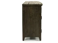 Mor Furniture Bay Creek Media Console In Nutmeg W/ Usb Charger, 70 Inch