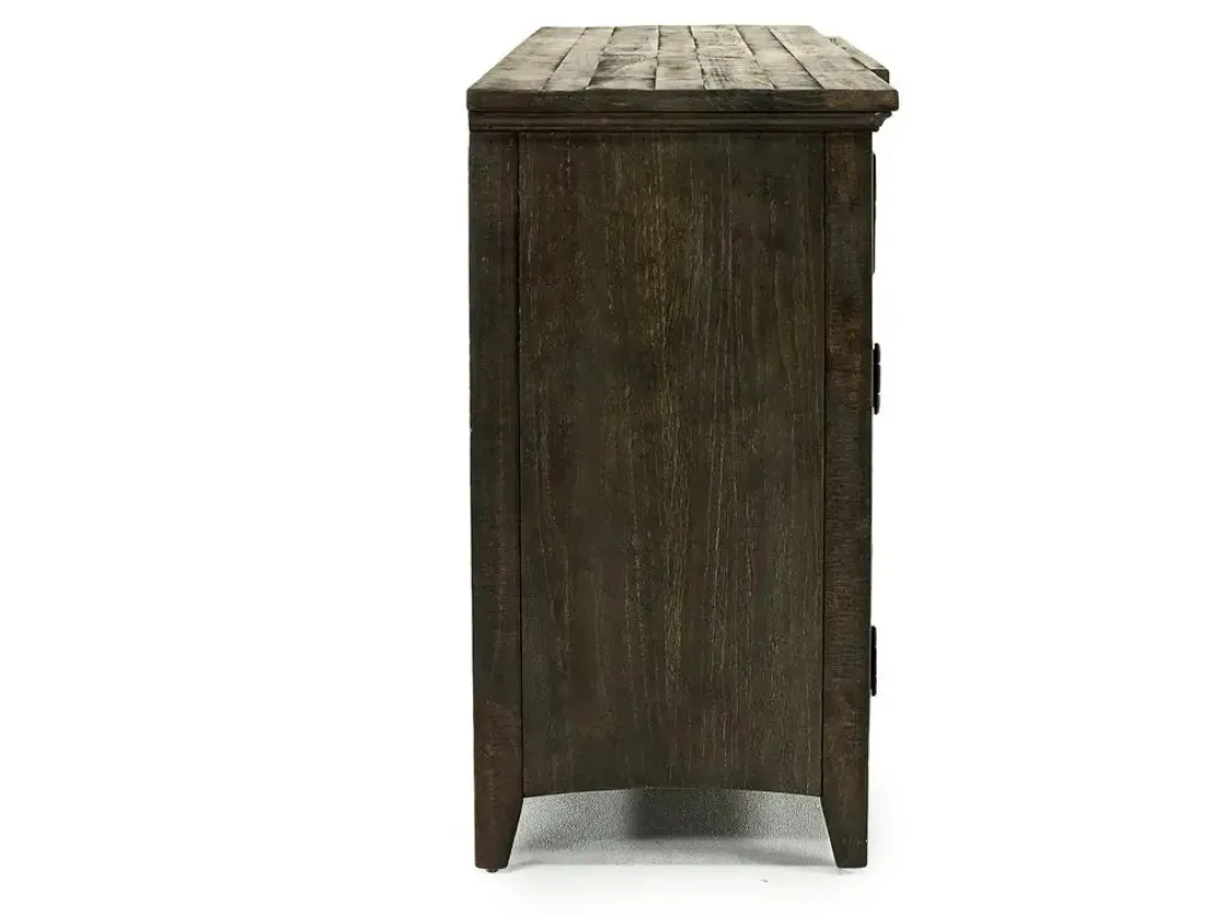 Mor Furniture Bay Creek Media Console In Nutmeg W/ Usb Charger, 70 Inch