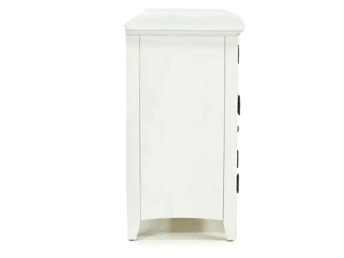 Mor Furniture Bay Creek Media Console In Nutmeg W/ Usb Charger, 70 Inch
