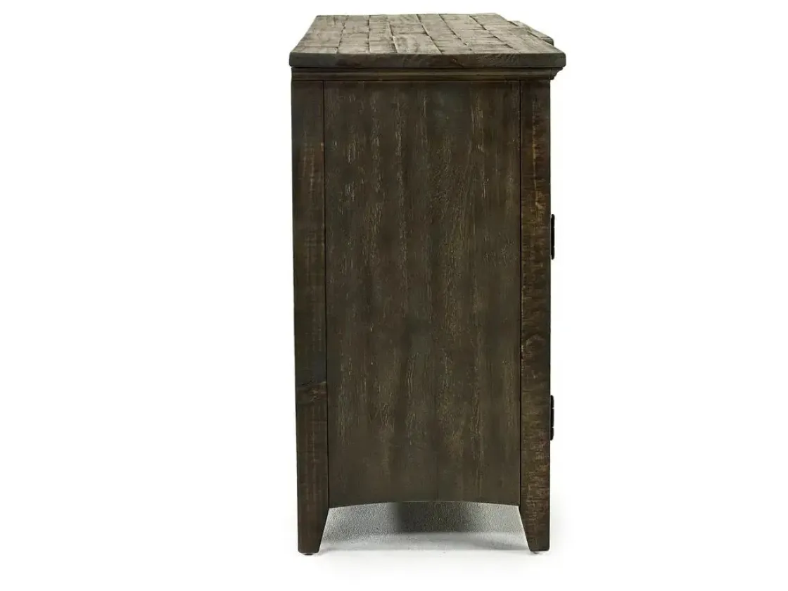 Mor Furniture Bay Creek Media Console In Nutmeg W/ Usb Charger, 70 Inch
