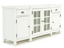 Mor Furniture Bay Creek Media Console In Nutmeg W/ Usb Charger, 70 Inch