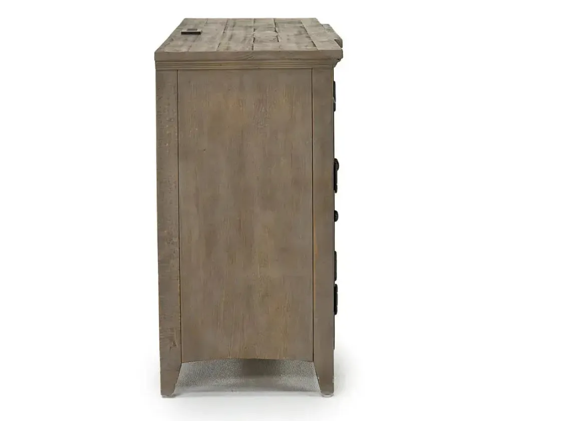Mor Furniture Bay Creek Media Console In Nutmeg W/ Usb Charger, 70 Inch