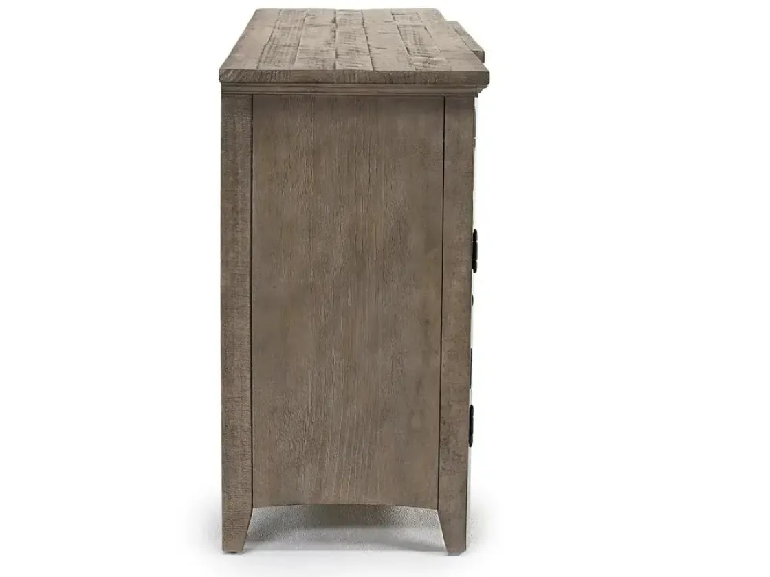 Mor Furniture Bay Creek Media Console In Nutmeg W/ Usb Charger, 70 Inch