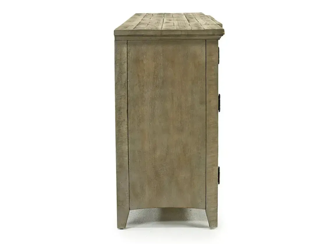 Mor Furniture Bay Creek Media Console In Nutmeg W/ Usb Charger, 70 Inch