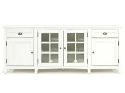 Mor Furniture Bay Creek Media Console In Nutmeg W/ Usb Charger, 70 Inch