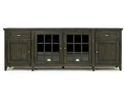 Mor Furniture Bay Creek Media Console In Nutmeg W/ Usb Charger, 70 Inch