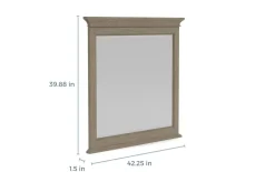 Mor Furniture Bay Creek Mirror In Light Gray