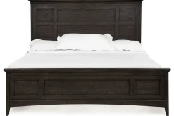Mor Furniture Bay Creek Panel Bed In Light Gray, Queen