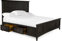 Mor Furniture Bay Creek Panel Bed In Light Gray, Queen