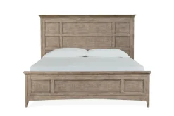 Mor Furniture Bay Creek Panel Bed In Light Gray, Queen