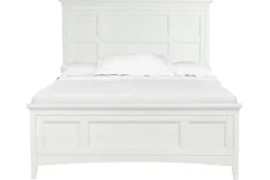 Mor Furniture Bay Creek Panel Bed In Light Gray, Queen