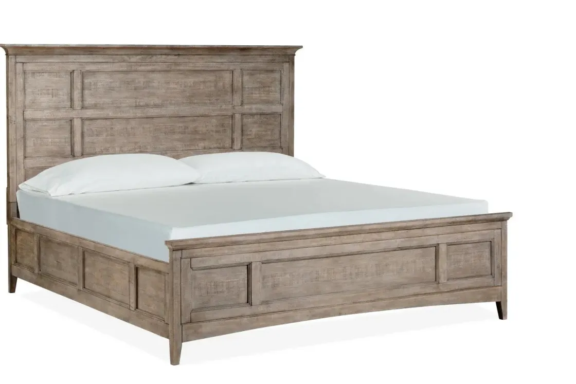 Mor Furniture Bay Creek Panel Bed W/ Storage, Dresser, Mirror & Nightstand In Nutmeg, Queen