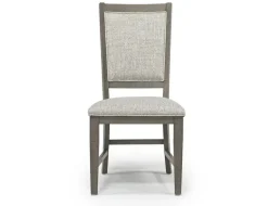 Mor Furniture Bay Creek Side Chair In Light Gray, V-Back