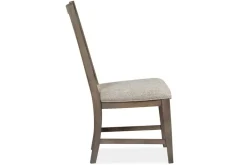 Mor Furniture Bay Creek Side Chair In Light Gray, V-Back