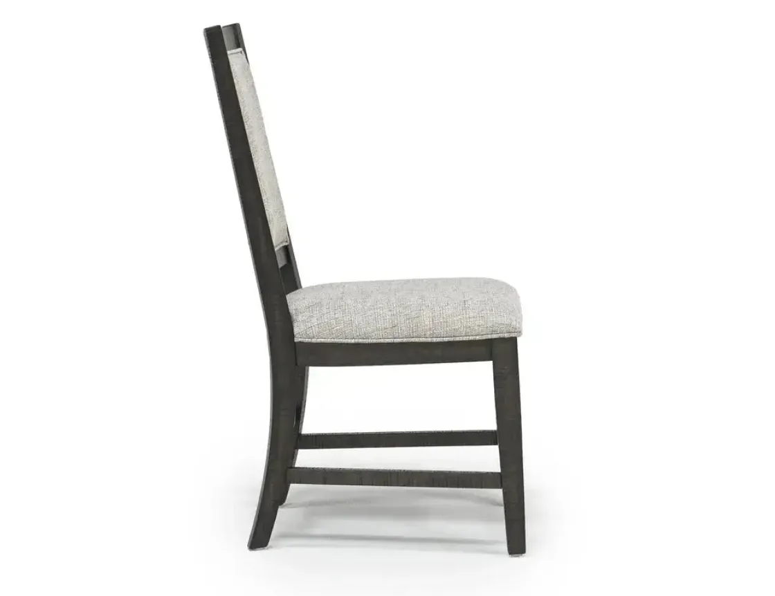 Mor Furniture Bay Creek Side Chair In Light Gray, V-Back