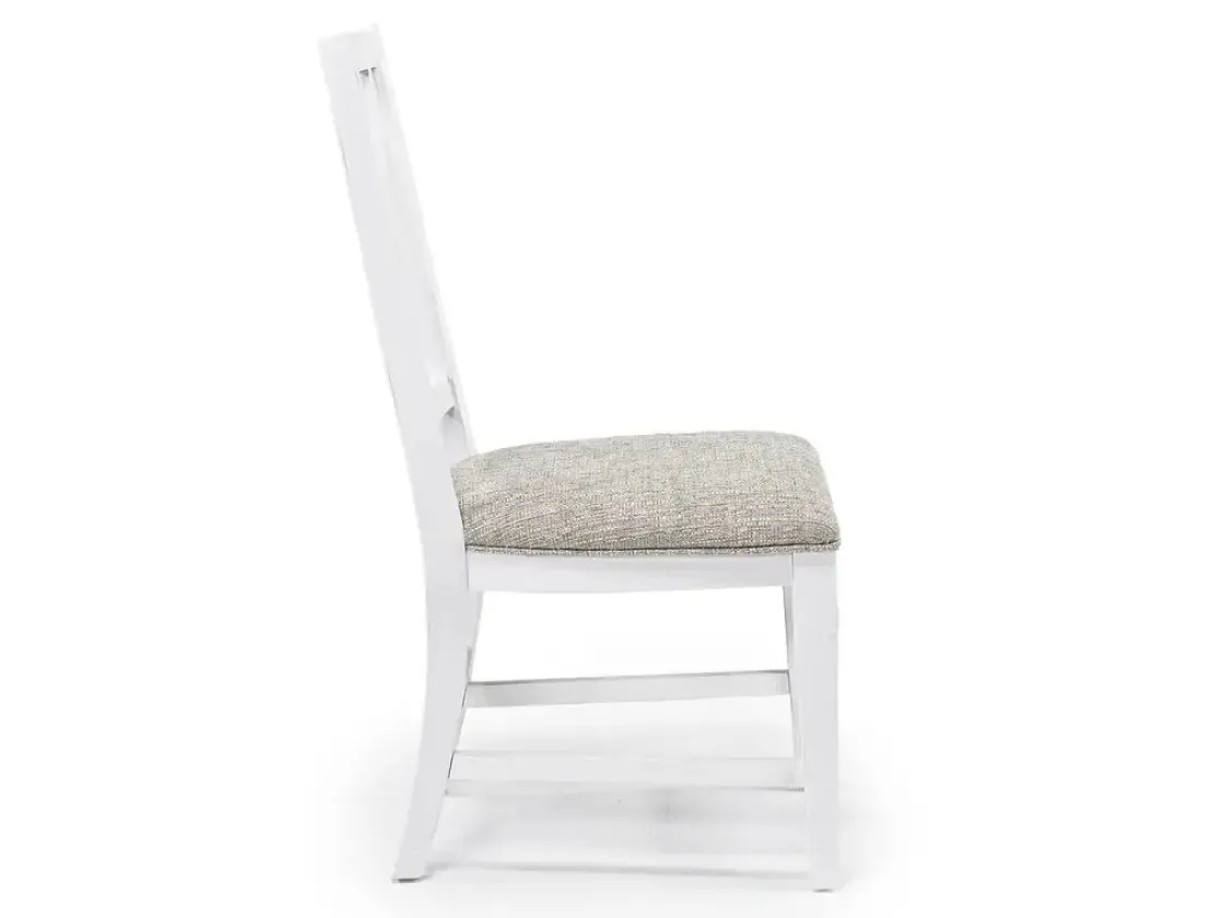 Mor Furniture Bay Creek Side Chair In Light Gray, V-Back