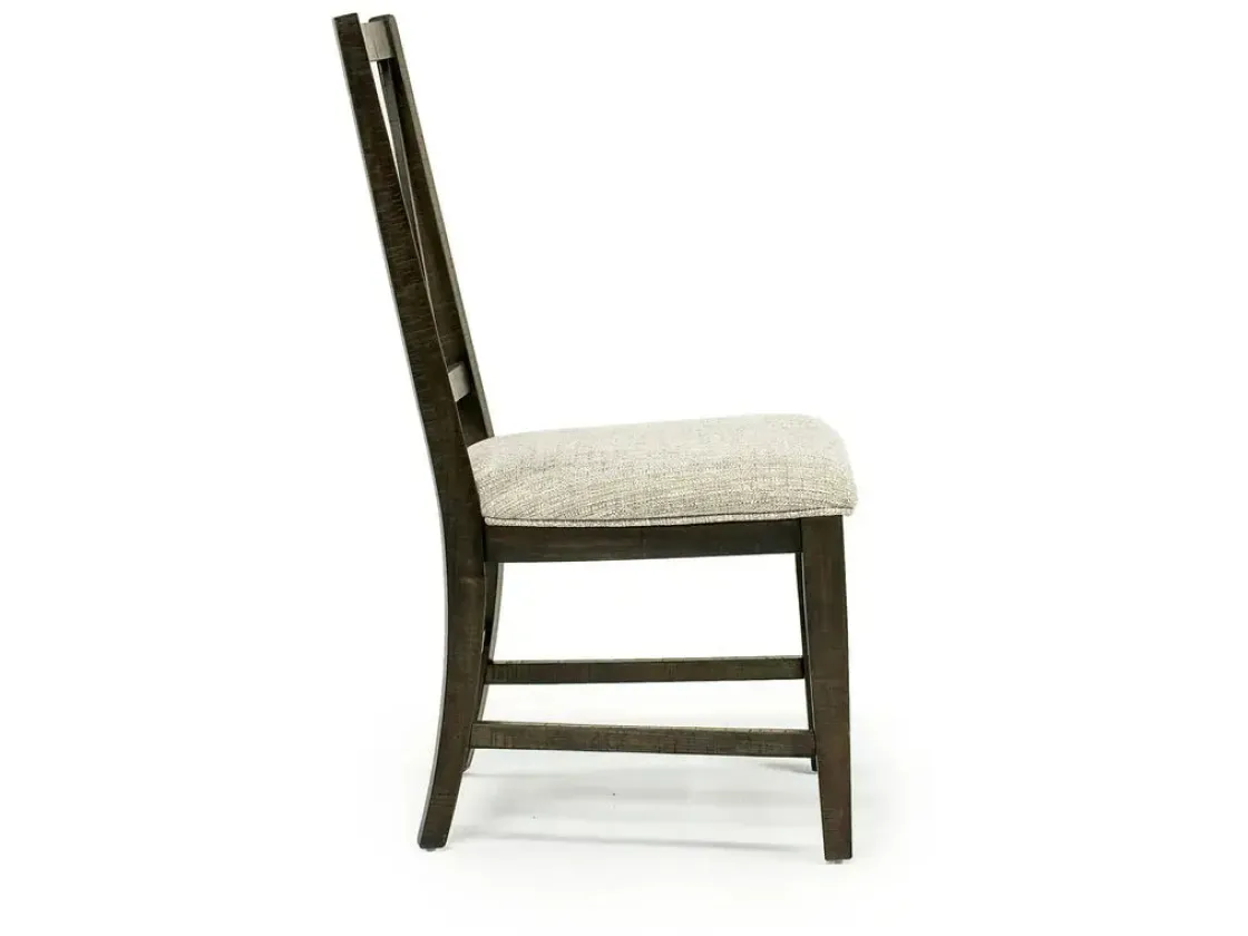 Mor Furniture Bay Creek Side Chair In Light Gray, V-Back
