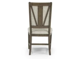 Mor Furniture Bay Creek Side Chair In Light Gray, V-Back