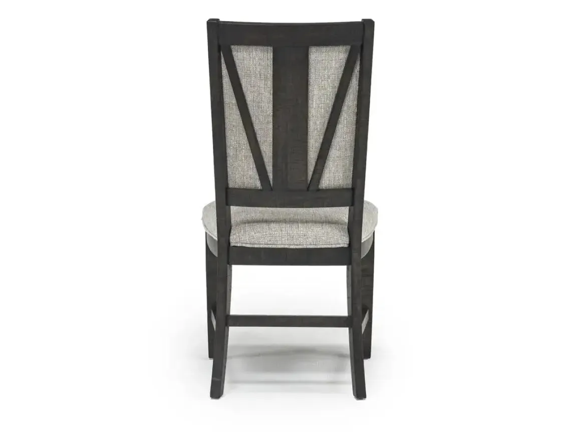 Mor Furniture Bay Creek Side Chair In Light Gray, V-Back