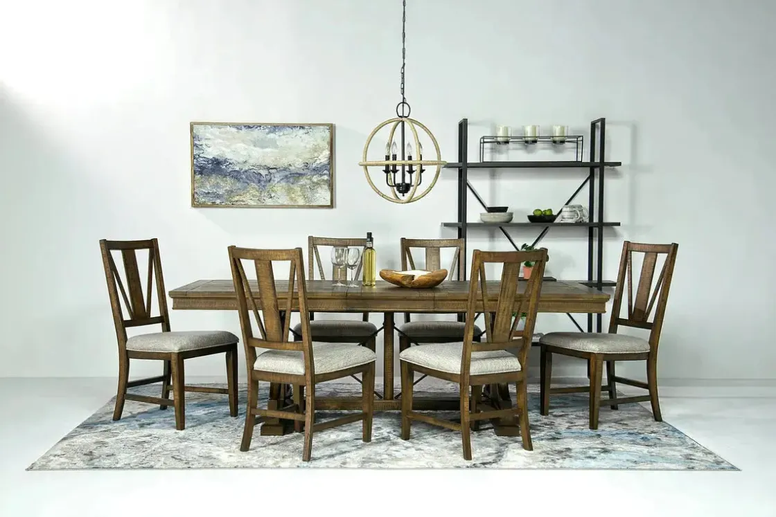 Mor Furniture Bay Creek Side Chair In Light Gray, V-Back