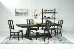 Mor Furniture Bay Creek Side Chair In Light Gray, V-Back