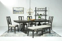 Mor Furniture Bay Creek Side Chair In Light Gray, V-Back